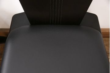 激レア品!　中古　美品　星野民芸(星野民藝)　桜材　個性的なデザインが存在感を放つダイニングチェア2脚セット(椅子、イス)(R-055094)