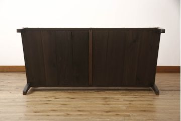和製アンティーク　レトロモダンな雰囲気を醸し出す2人掛けベンチ(2人掛けソファ、二人掛け)(R-055095)