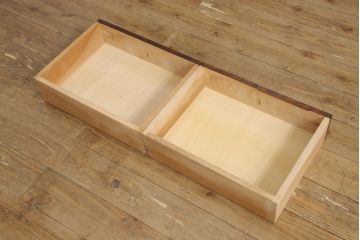 中古　九州民芸家具　カバ材　渋い色合いが魅力的な茶棚(飾り棚、茶箪笥、収納棚)(R-055099)