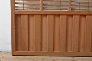 和製アンティーク　涼しげな雰囲気と情緒豊かな佇まいが魅力の御簾戸1枚(建具、簾戸、簀戸、葭戸、夏障子、すど、葦戸)(R-055111)