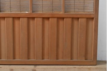 和製アンティーク　涼しげな雰囲気と情緒豊かな佇まいが魅力の御簾戸1枚(建具、簾戸、簀戸、葭戸、夏障子、すど、葦戸)(R-055111)