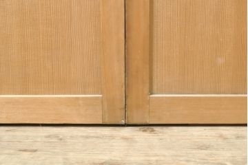和製ビンテージ　上品な組子が魅力的なガラス戸4枚セット(引き戸、建具、ヴィンテージ)(R-055113)