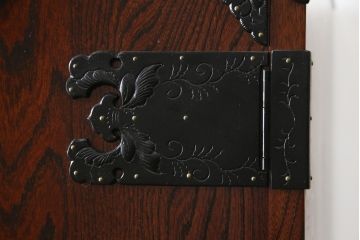 中古　岩谷堂箪笥　迫力ある木目と深みのある色合いが目を引く箪笥ワードローブ(洋服タンス、収納棚)(R-055115)
