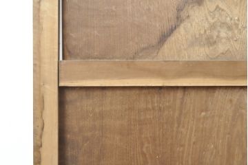 和製アンティーク　枠ヒノキ材(檜)　板栗材　時代の味わいを感じる帯戸1枚(板戸、引き戸、建具)(R-055121)