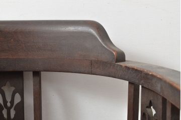  和製アンティーク　大正ロマンな雰囲気を醸し出すドクターチェア(回転椅子、イス)(R-055122)
