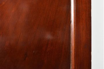 和製アンティーク　新潟産　総ケヤキ材一枚板(欅)・漆塗り　ぶ厚い!!立派な佇まいが存在感を際立たせる蔵戸1枚(引き戸、玄関戸、建具)(R-055126)