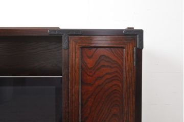 中古　美品　岩谷堂箪笥　収納棚付いて便利!和モダンな雰囲気が魅力のテレビボード(テレビ台、AVボード、リビングボード、収納棚、サイドキャビネット)(R-055130)