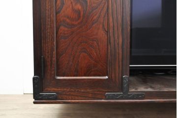 中古　美品　岩谷堂箪笥　収納棚付いて便利!和モダンな雰囲気が魅力のテレビボード(テレビ台、AVボード、リビングボード、収納棚、サイドキャビネット)(R-055130)