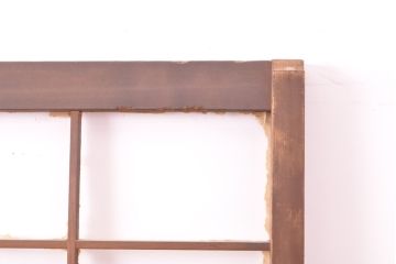 和製アンティーク　素朴な風合いが時代の趣を感じる引き戸2枚セット(障子戸、ガラス戸、建具)(R-055132)