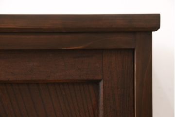 和製アンティーク　古建具リメイク　ケヤキの引き戸がいい味を出しているサイドボード(戸棚、収納棚、テレビ台、ローボード)(R-055134)