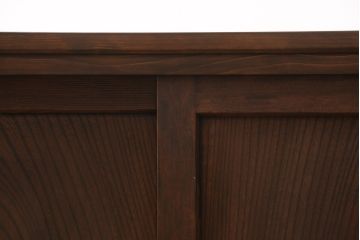 和製アンティーク　古建具リメイク　ケヤキの引き戸がいい味を出しているサイドボード(戸棚、収納棚、テレビ台、ローボード)(R-055134)
