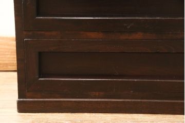 中古　松本民芸家具　シンプルで上品な佇まいが魅力的な523型小引き出し2つセット(小抽斗、チェスト、小物収納)(R-055141)