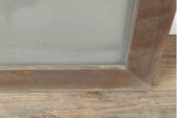 和製アンティーク　上品な佇まいが落ち着きのある和を演出してくれるガラス入り欄間(明かり取り、明り取り)(R-055156)