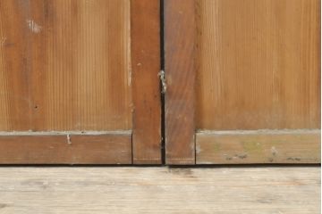 和製アンティーク　落ち着きのある和を醸し出すガラス戸4枚セット(引き戸、建具)(R-055157)