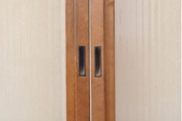 和製アンティーク　落ち着きのある和を醸し出すガラス戸4枚セット(引き戸、建具)(R-055157)