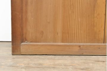 和製アンティーク　落ち着きのある和を醸し出すガラス戸4枚セット(引き戸、建具)(R-055157)