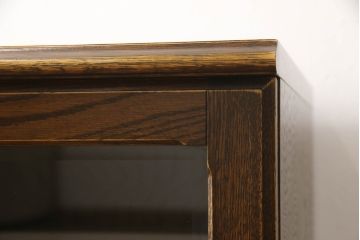 中古　美品　秋山木工(職人堅木)　上品なデザインの取っ手が魅力的なテレビ台(テレビボード、リビングボード、サイドボード、ローボード)(R-055160)