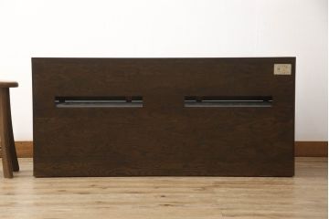 中古　美品　秋山木工(職人堅木)　上品なデザインの取っ手が魅力的なテレビ台(テレビボード、リビングボード、サイドボード、ローボード)(R-055160)
