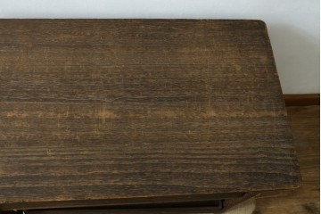 和製ビンテージ　桐材　桑材　トレーが取り外しできる衣装盆棚　(R-055166)