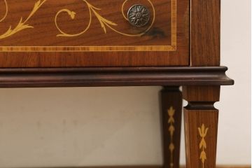 中古　美品　イタリア高級輸入家具　象嵌入り　細やかな象嵌細工が美しいチェスト(引き出し、サイドチェスト)(R-055197)