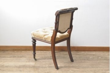 イギリスアンティーク　マホガニー材　クラシカルな佇まいが美しいダイニングチェア(椅子、イス)(R-055206)
