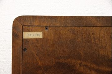 中古　北海道民芸家具　シンプルなデザインがお部屋に取り入れやすいウォールミラー(壁掛け鏡)(R-055216)