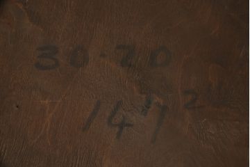 イギリスアンティーク　レリーフがお洒落なアクセントになるウォールミラー(壁掛け鏡)(R-055217)