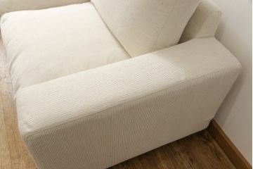中古　美品　ACTUS(アクタス)　トリノ(TORINO)　フェザークッション　ゆったりとしたくつろぎの空間を演出するカウチソファ(3人掛けソファ、三人掛け)(定価約33万円)(R-055224)