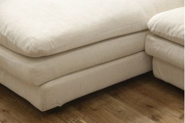 中古　美品　ACTUS(アクタス)　トリノ(TORINO)　フェザークッション　ゆったりとしたくつろぎの空間を演出するカウチソファ(3人掛けソファ、三人掛け)(定価約33万円)(R-055224)