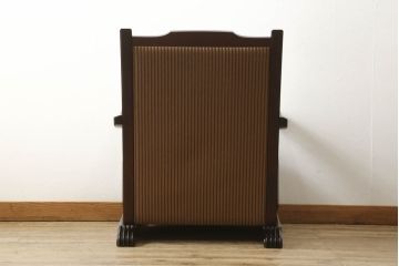 中古　美品　モリシゲ(MORISHIGE/森繁)　マッキンレー　高級感ある佇まいが目を引く1人掛けソファ(定価約35万円)(アームチェア、一人掛けソファ)(R-055225)