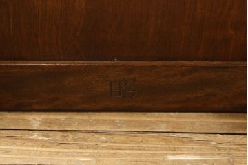 中古　美品　松本民芸家具　直線的なデザインが端正な印象の傘立て(カサ立て、スタンド)(R-055226)