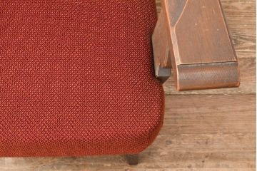 中古　神戸洋家具　永田良介商店　大正ロマンインテリアにおすすめなアームチェア(1人掛け、シングルソファ、一人掛け、1Pソファ)(R-055247)