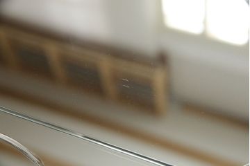 イギリスアンティーク　フレームのないデザインがスタイリッシュなミラー(鏡)(R-055256)