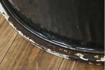 アンティーク照明　ヨーロッパ　特大　インダストリアルな空間を演出する工業用アイアン照明(天井照明、シェード、吊り下げ照明)(R-055262)