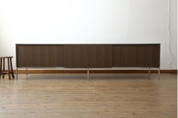 中古　美品　B&B　イタリア　DOMUS(ドムス)　スタイリッシュなデザインでモダンな空間を演出する特大サイズのテレビボード(テレビ台、リビングボード、ローボード)(定価約190万円)(R-055283)