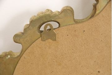 中古　美品　イタリア　SILIK(シリック)　ロココ調の細やかで豪華な彫刻が見事!存在感を放つウォールミラー(壁掛け鏡、姿見、ビンテージ)(R-055285)