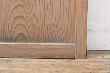 和製アンティーク　シンプルなデザインのガラス戸1枚(引き戸、建具)(R-055305)