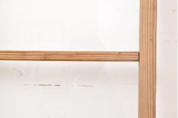 和製アンティーク　シンプルなデザインのガラス戸1枚(引き戸、建具)(R-055307)