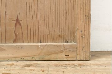 和製アンティーク　シンプルなデザインのガラス戸1枚(引き戸、建具)(R-055307)
