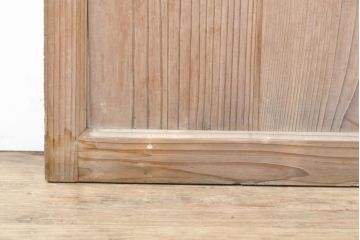 和製アンティーク　シンプルなデザインのガラス戸1枚(引き戸、建具)(R-055308)