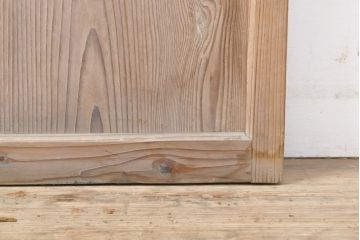 和製アンティーク　シンプルなデザインのガラス戸1枚(引き戸、建具)(R-055308)