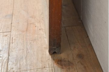 アンティーク建具　昭和初期　レトロな雰囲気を高めるガラス戸1枚(引き戸)(R-055313)