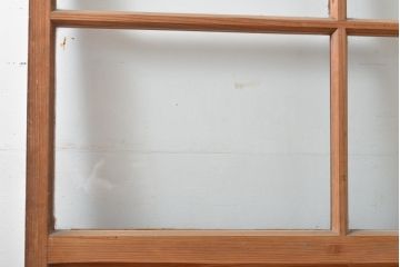 アンティーク建具　昭和初期　レトロな雰囲気を高めるガラス戸1枚(引き戸)(R-055313)