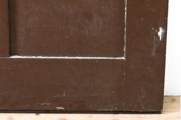 和製アンティーク　杉材　濃い木色が落ち着きのある雰囲気を醸し出すドア1枚(扉、建具)(R-055314)