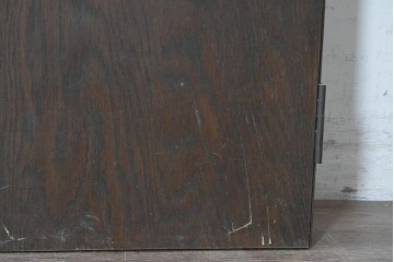 ヴィンテージ建具　昭和後期　希少!!　永田良介商店　神戸洋家具　幾何学模様が特徴的な両開きドア2枚(1対)セット　(R-055315)
