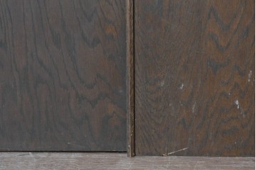 ヴィンテージ建具　昭和後期　希少!!　永田良介商店　神戸洋家具　幾何学模様が特徴的な両開きドア2枚(1対)セット　(R-055315)