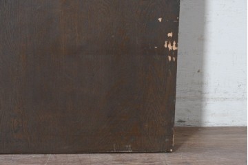ヴィンテージ建具　昭和後期　希少!!　永田良介商店　神戸洋家具　幾何学模様が特徴的な両開きドア2枚(1対)セット　(R-055315)