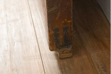 アンティーク建具　大正期　幅狭　整然と並ぶ縦格子が繊細で美しい裏障子付き格子戸4枚セット(引き戸)(R-055317)