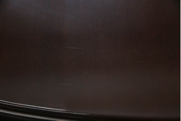 中古　美品　maruni(マルニ木工)　ベルサイユシリーズ　重厚感ある佇まいが魅力的なダイニングテーブル(4人掛け、四人掛け)(R-055332)