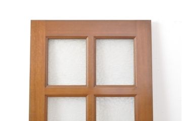 和製ビンテージ　昭和レトロ　明るい木色が温かみを感じるドア1枚(扉、建具、ヴィンテージ)(R-055347)